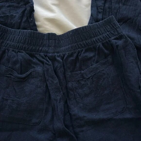 Old Navy High-Waisted Linen-Blend Wide-Leg Pants - Picture 5 of 6